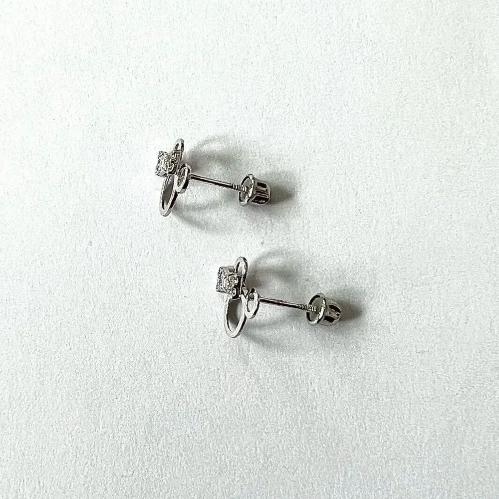 14k Solid gold Mouse earrings | Mouse stud earrings | Real Gold Stud earrings | - Picture 7 of 7